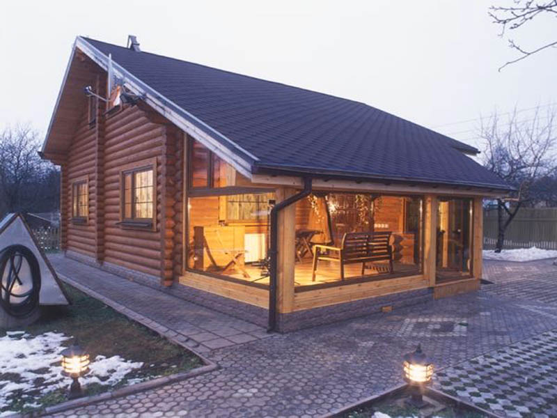 Проекты деревянных домов из оцилиндрованного бревна 8х12 стоимостью от 2 151 000 руб.